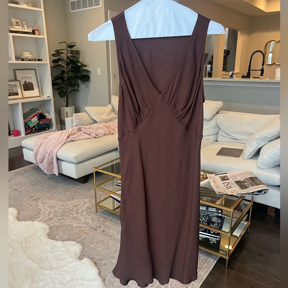 Reformation Calix dress brown size small